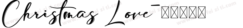 Christmas Love字体转换